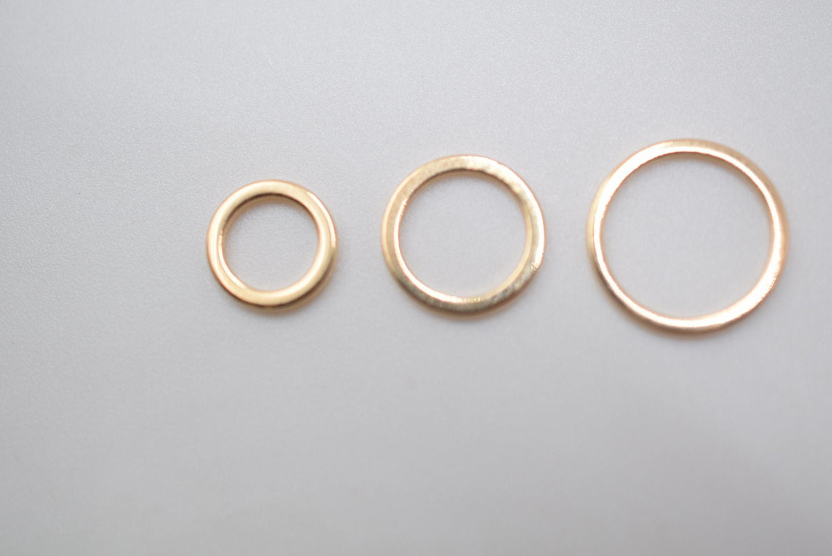 18K Gold Filled Look, Square wire closed jump ring gold Filled as 18K  8mm/10mm/12mm sold 12 PCs/PK jewelry making supplie...