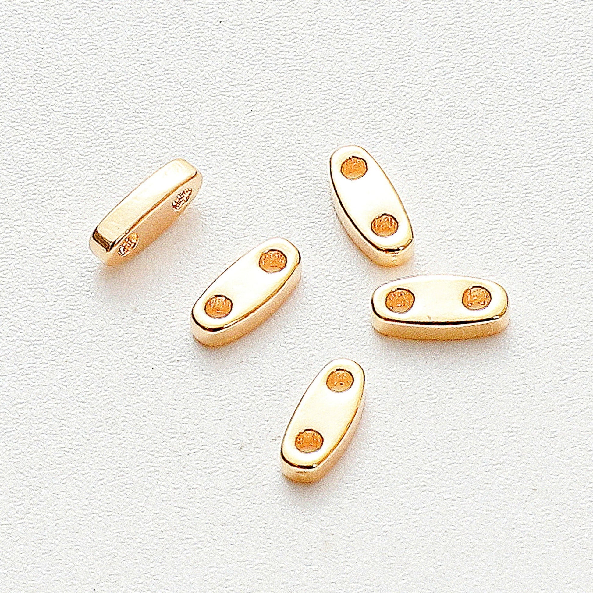 Gold Filled Alternative EP Charm Beads Findings For Jewelry, Heart & Star Charms, Tube Hangers (7x9mm-15mm, Base, Water Resistant)