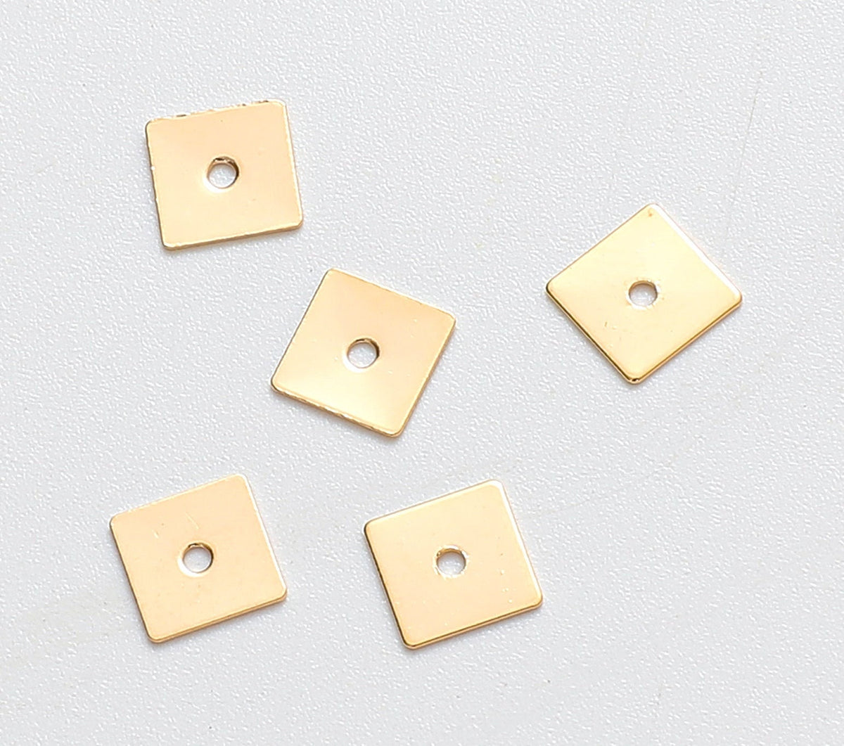 Gold Filled Look, Roundel Spacer Plain Beads water resistant Findings For Jewelry jewelry making supplies - detail image 5