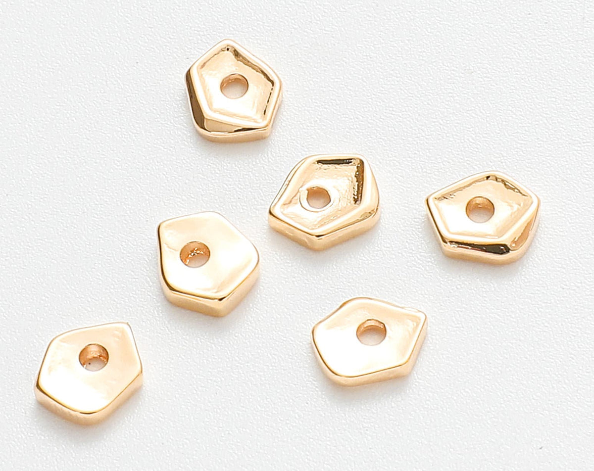 Gold Filled Look, Roundel Spacer Plain Beads water resistant Findings For Jewelry jewelry making supplies - detail image 6
