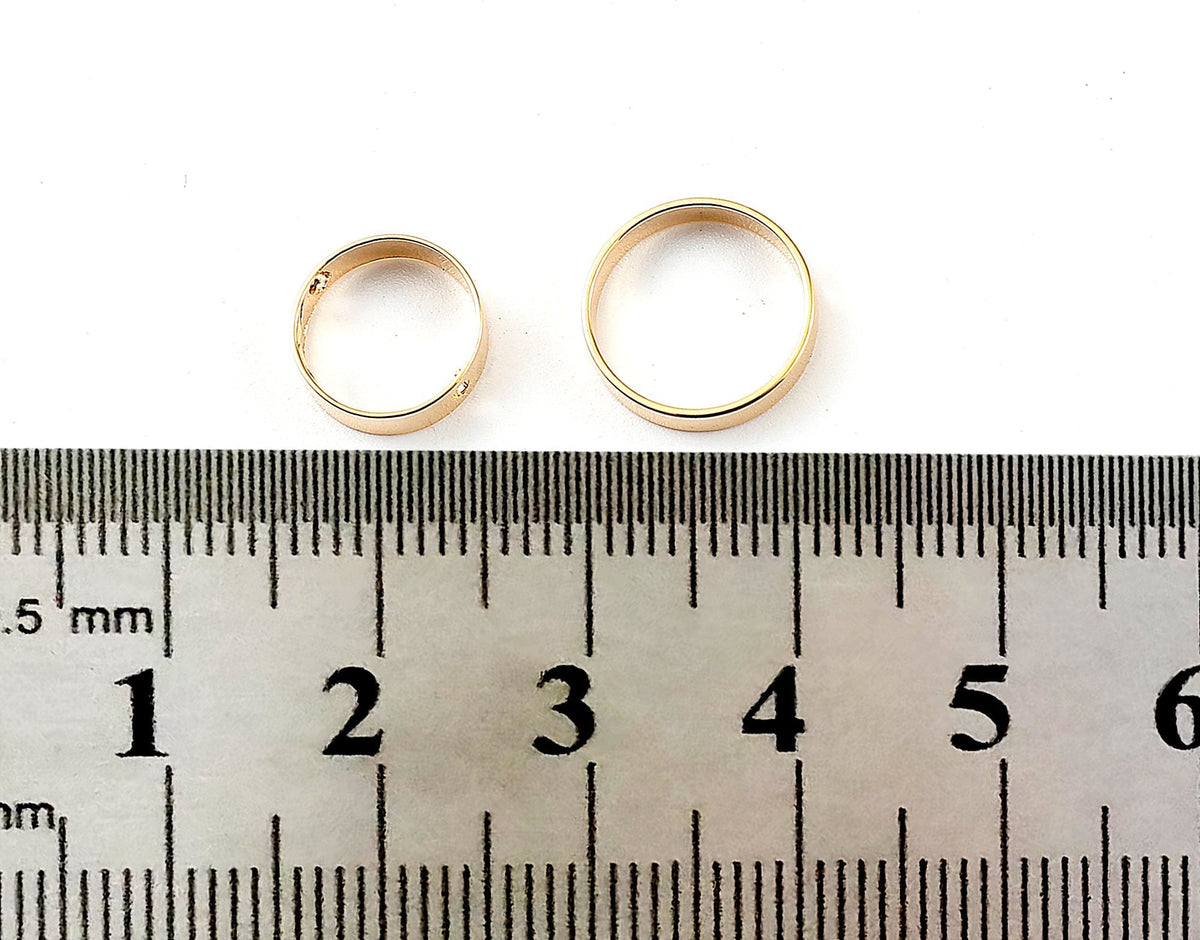 Bead Frame Square Jump Rings: 18K Tarnish Resistant Gold, Tarnish Resistant Base (10-12mm, Durable Finish, Jewelry Making Supplies)