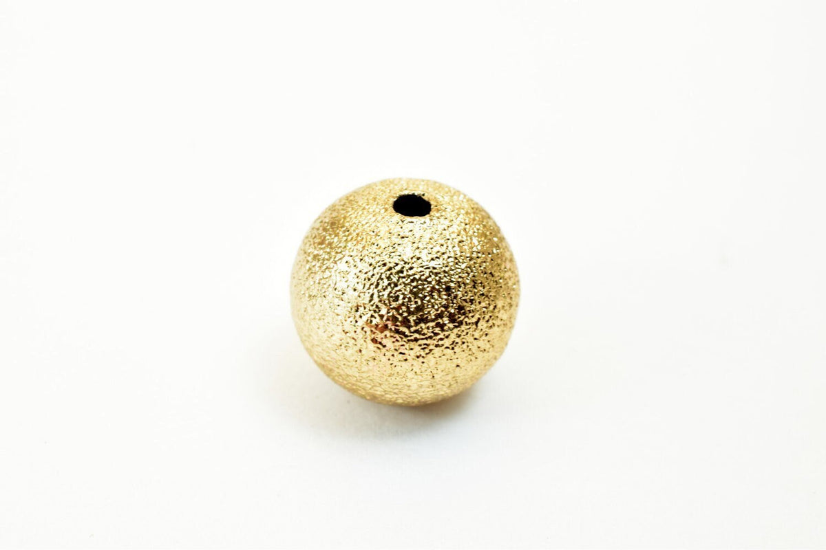 18K Gold Filled Alternative Stardust Round Beads: Luxury Core - Tarnish Resistant, Sizes 6mm to 12mm, Crafting Jewelry Components