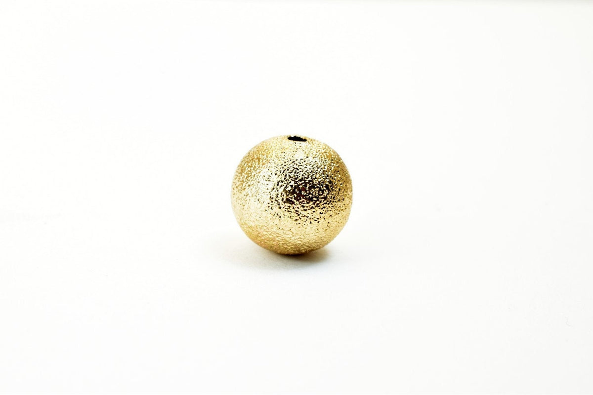 18K Gold Filled Alternative Stardust Round Beads: Luxury Core - Tarnish Resistant, Sizes 6mm to 12mm, Crafting Jewelry Components