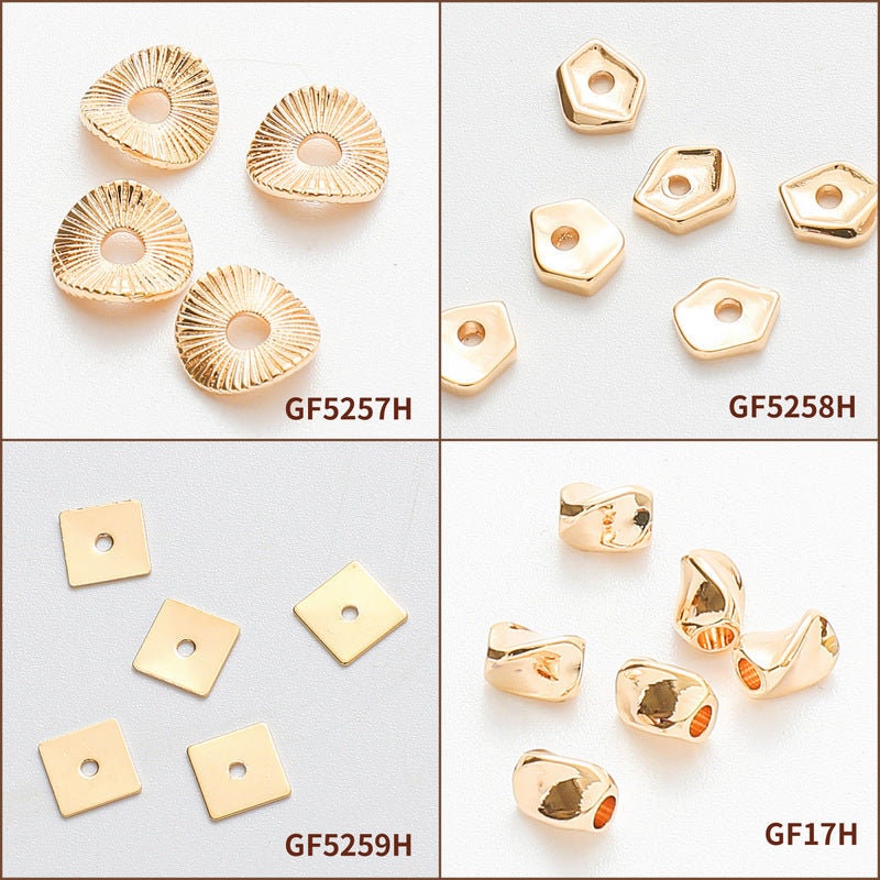 Gold Filled Look, Roundel Spacer Plain Beads water resistant Findings For Jewelry jewelry making supplies - detail image 3