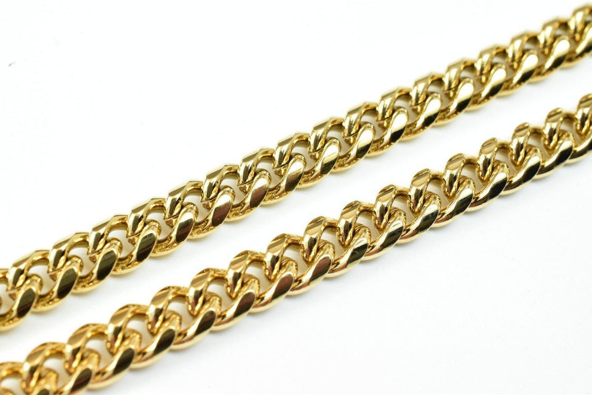 18k Gold Filled Alternative Curb Chain Style: Durable Gold Finish - , Craft Supply, Mens & Womens Jewelry