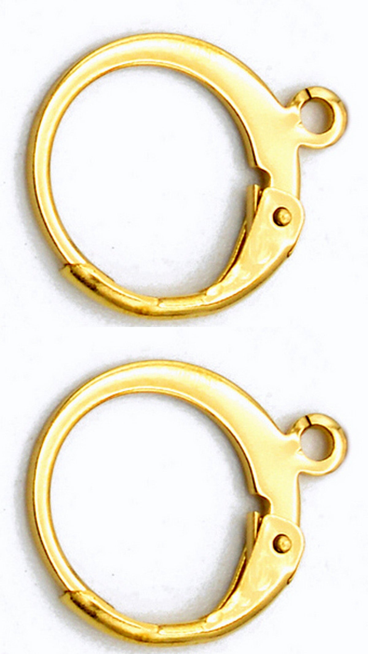 Gold Stainless Steel Lever Back Earring Hooks: Hypoallergenic, Durable Jewelry Findings