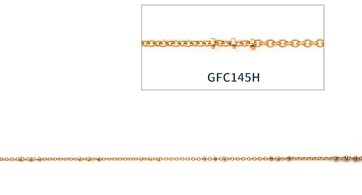 Gold Filled Look, Saturn Paper Clip Link Chain Customizable Jewelry by Foot 3FT/1 PK jewelry making supplies - detail image 4