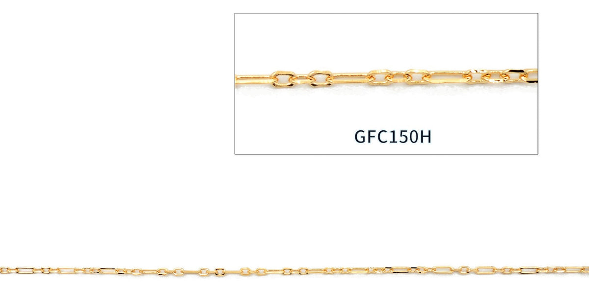 Gold Filled Look, Saturn Paper Clip Link Chain Customizable Jewelry by Foot 3FT/1 PK jewelry making supplies - detail image 7