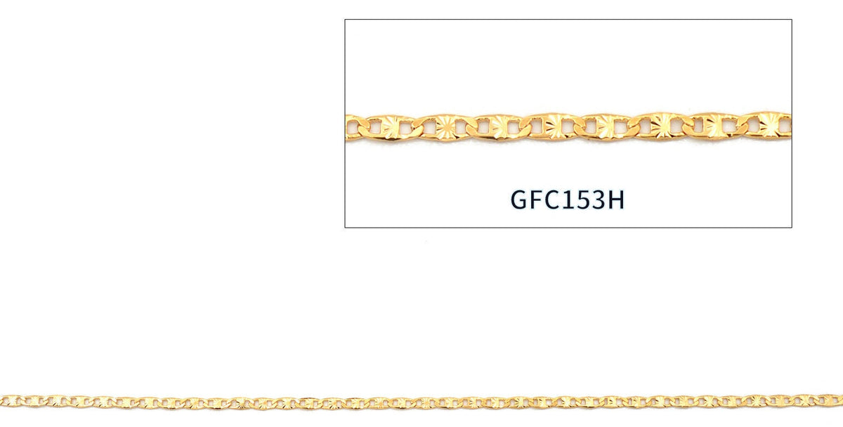 Gold filled Look,Anchor Beaded Link Chain Customizable Jewelry by Foot 3FT/1PK jewelry making supplies - detail image 5