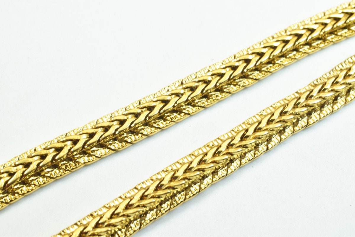 18k Gold Filled Alternative Chain 6mm - Tarnish-Resistant Jewelry Supply - Durable Gold Finish, Craft Findings, 18.5" & 20"