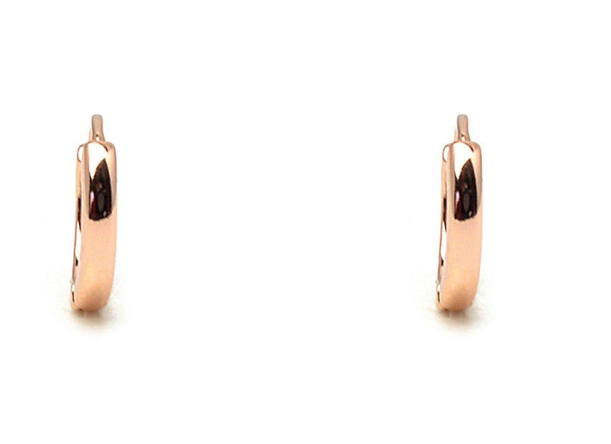 Plain Hoop Earring Gold Filled,Rose Gold,Rhodium Size 10/15/20/22mm Thickness2/3/4/5mm jewelry making supplies - detail im...