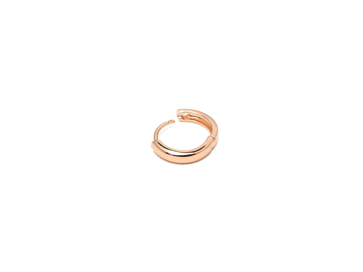 Plain Hoop Earring Gold Filled,Rose Gold,Rhodium Size 10/15/20/22mm Thickness2/3/4/5mm jewelry making supplies - detail im...