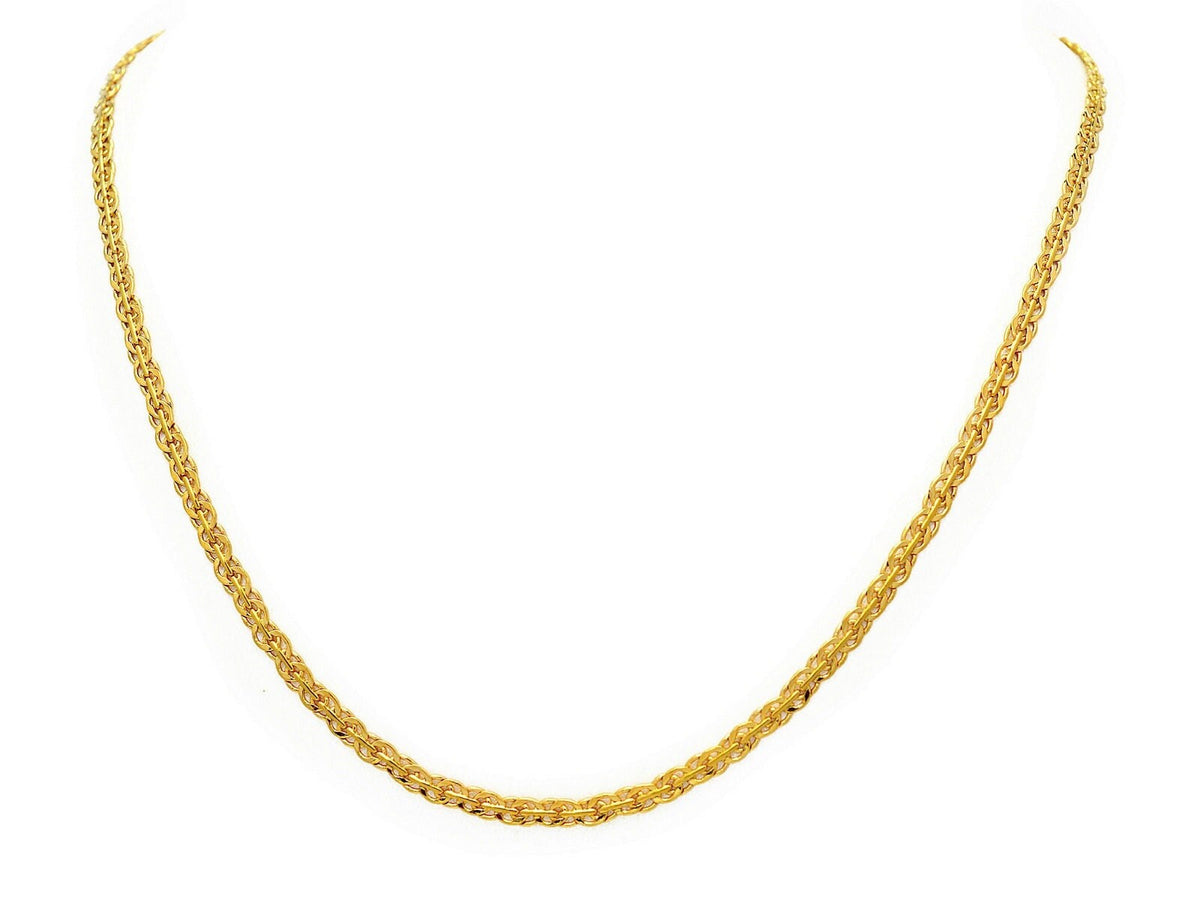 18k Gold Filled Look, EP double cuban link cable chain size 19.5"/23.5" inches long 3/5/7 mm width  CG507/CG508/CG509/CG51...