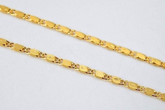 17"/18.5" 18k Gold Filled Look, EP chain  CG39/CG39A jewelry making supplies