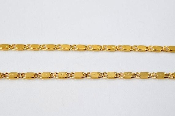 17"/18.5" 18k Gold Filled Look, EP chain  CG39/CG39A jewelry making supplies - detail image 2