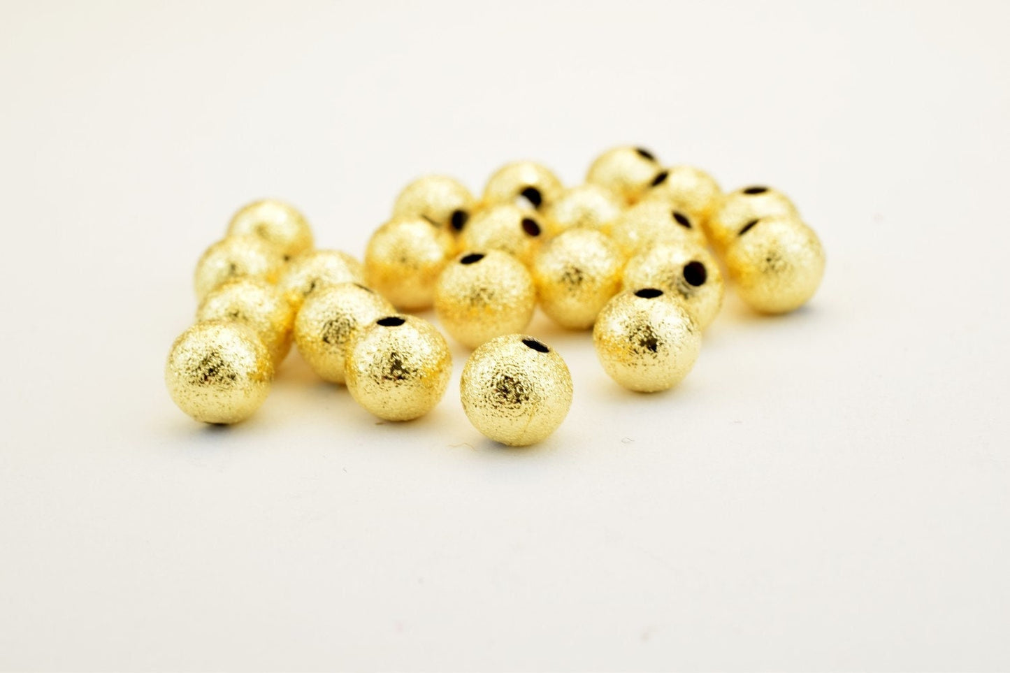14K Gold Filled Alternative Stardust Round Beads: Tarnish Resistant Finish, Base | Jewelry Making, 3mm-10mm Sizes