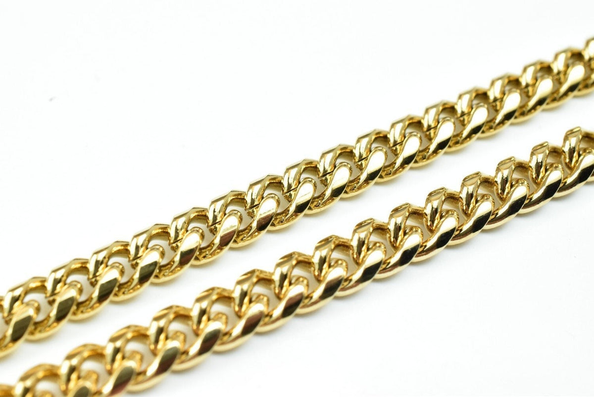 18k Gold Filled Alternative Curb Chain Style: Durable Gold Finish - , Craft Supply, Mens & Womens Jewelry