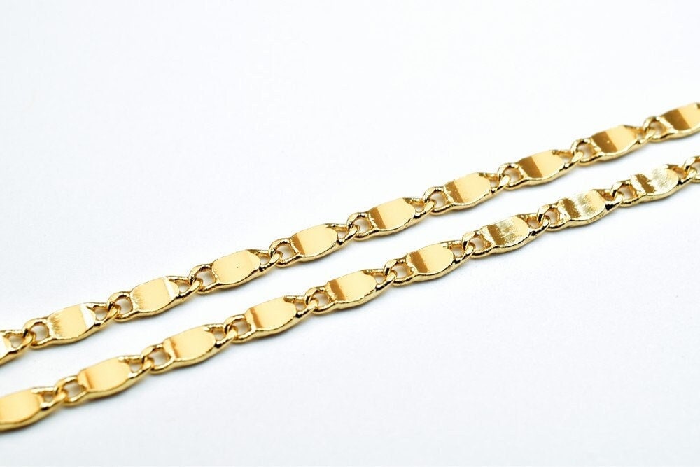 18K Pinky Gold Filled Alternative Chain - Tarnish Resistant Necklace - Elegant Gift, Everyday Wear, 18" to 19.25"