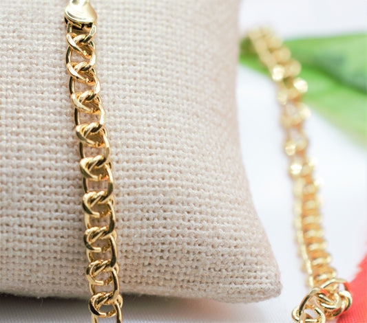 24"/20" Inch Gold Filled Look, EP 18k Cable Chain 6mm/5mm/4mm Width, 2mm Thickness  CG496/CG496A/CG496B/CG511 jewelry maki...