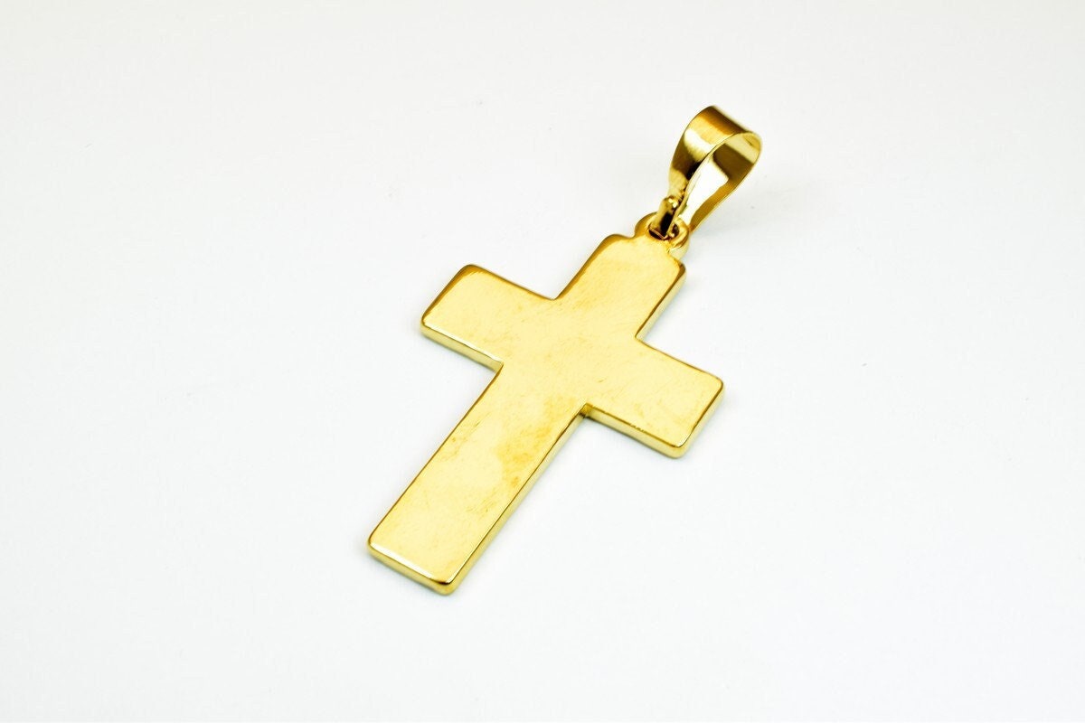 18K as Gold Filled* tarnish resistant Cross Pendant Plain Charms Without Jesus 3 Sizes For Jewelry Making GP88, GP89, GP90...