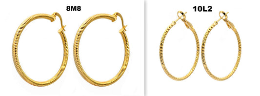 Diamond Cut  Hoop Earring Gold Filled EP 18Kt Jewelry Making 30mm Earring For Every Body 2mm thickness Diamond Cut Earring...