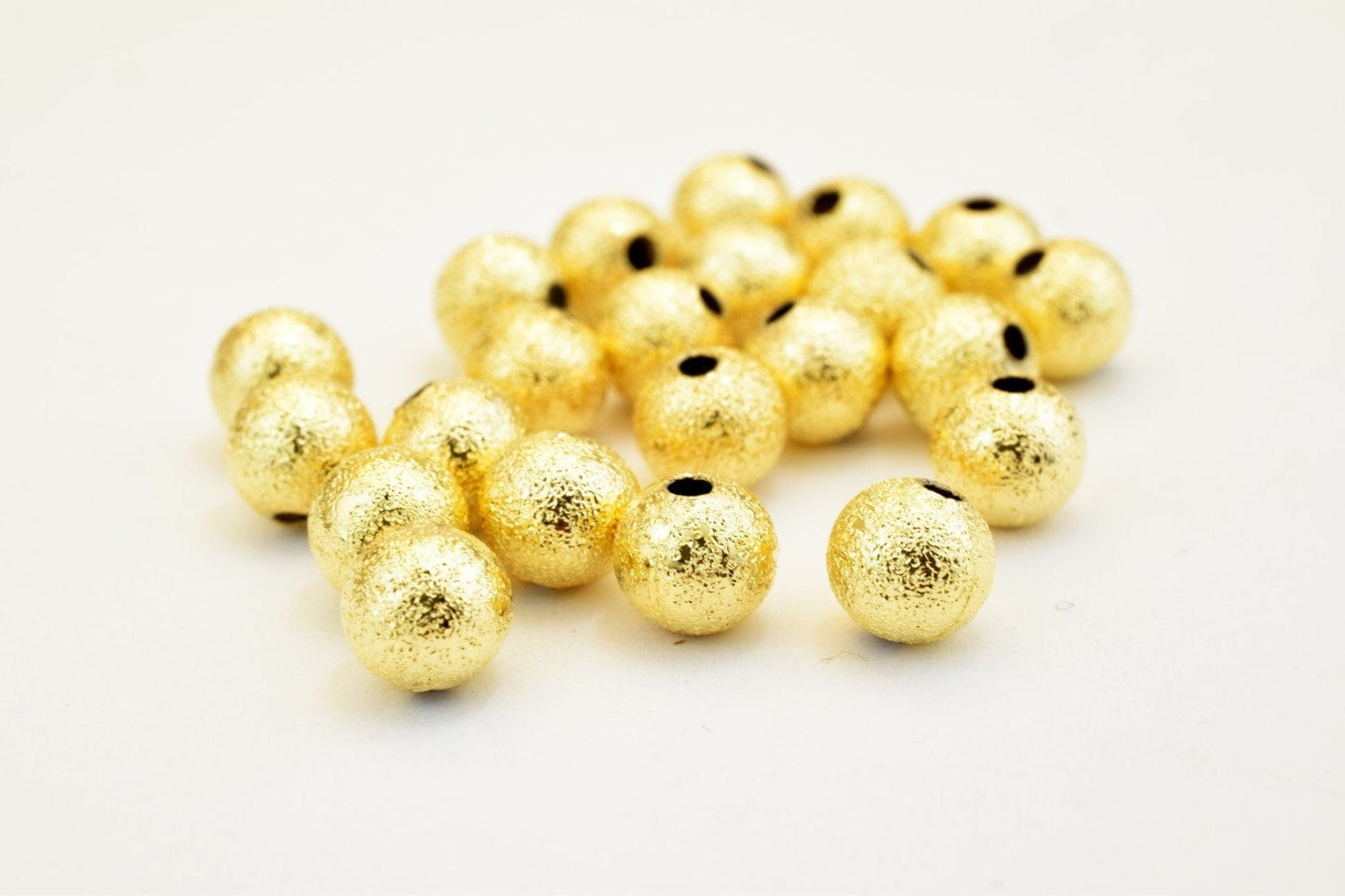 14K Gold Filled Alternative Stardust Round Beads: Tarnish Resistant Finish, Base | Jewelry Making, 3mm-10mm Sizes