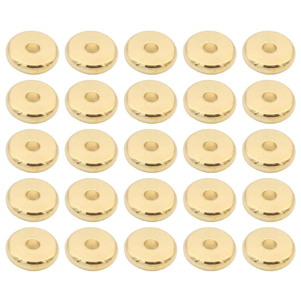 Gold Filled Look, 14k plain roundel spacer beads 4mm/6mm/8mm GF5013DH/ GF5231DH/ GF5241DH 12pc/pack jewelry making supplie...