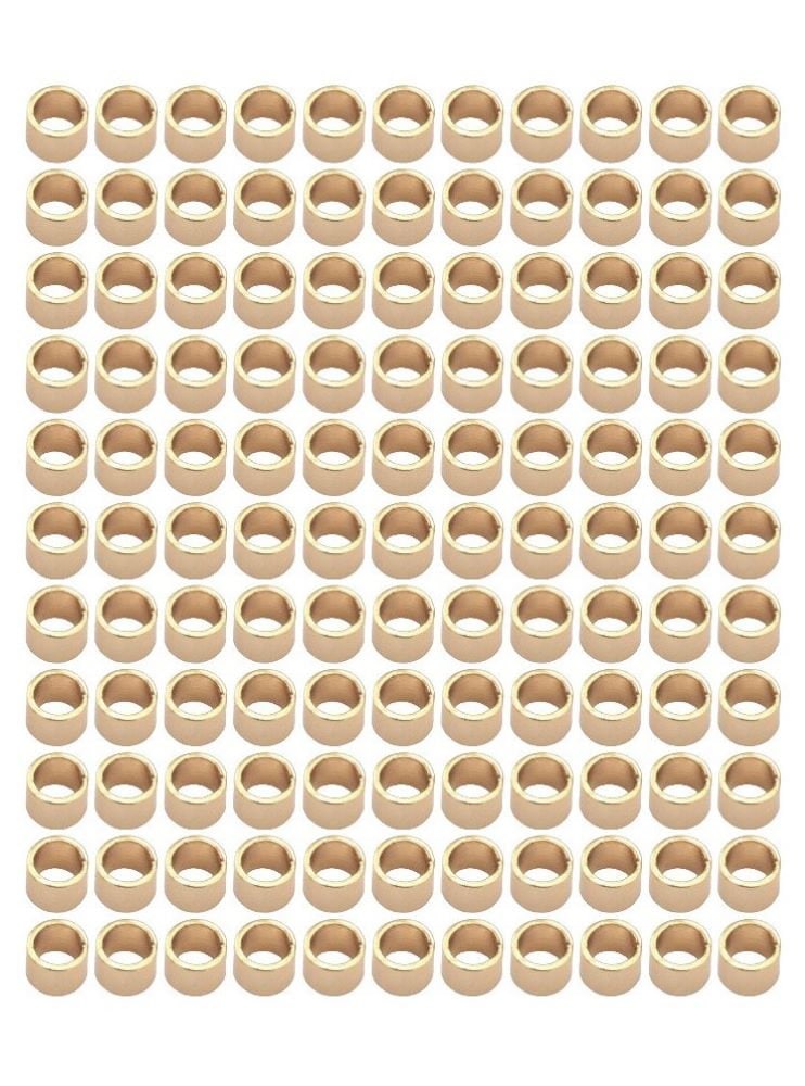 Gold Filled Alternative Crimp Beads, Jewelry Making Tube Spacer Findings, 4 Sizes 2x2mm 2x3mm 3x4mm 4x4mm, 100 Pcs
