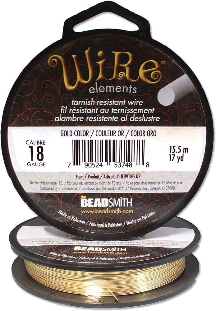 Wire Wrapping Tarnish Resistant , 1 Roll Gold/Silver Beadsmith Copper Wire Craft Wires (18, 20, 22, 24, 26, 28 Gauges) jew...