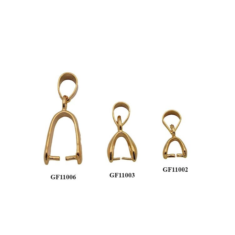 Gold Filled Look, Pendant/ charm bails for jewelry making 3PCS/PK  GF1002/GF11003/GF11006 jewelry making supplies