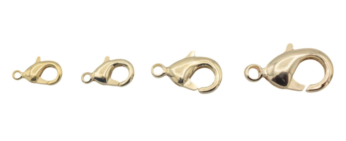 Gold Filled Alternative Findings, ep Lobster Clasp 14k for jewelry making  8x4mm, 9x5mm, 12x7mm, 14x8mm jewelry making sup...