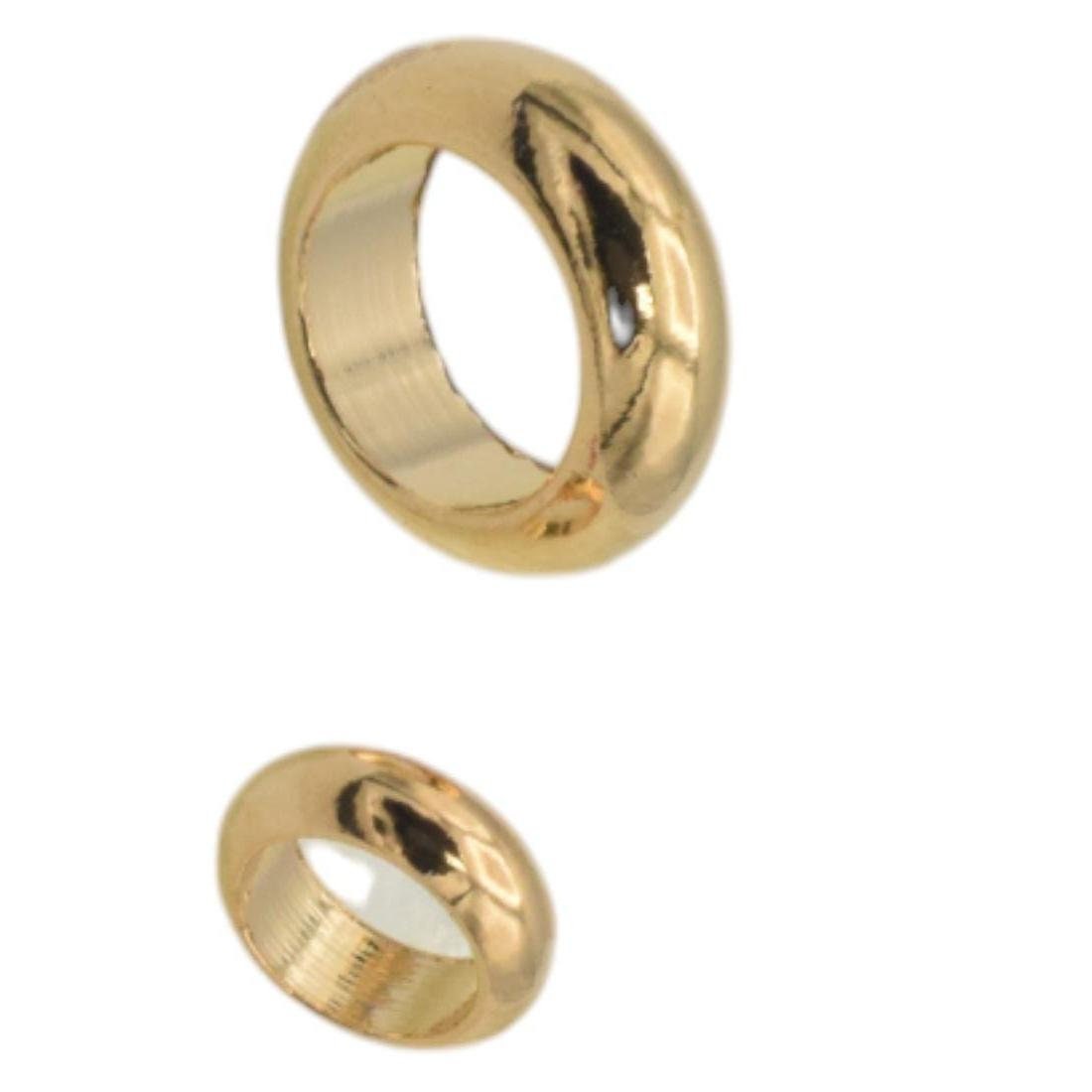 Gold Filled Alternative Roundel Spacer Bead: Durable Gold Finish, 6mm & 9mm Sizes | Tarnish Resistant, Smooth Surface | Jewelry Findings