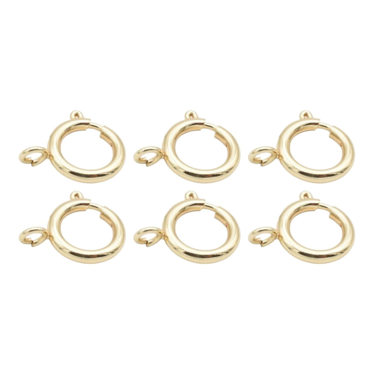 Gold Filled Look, Spring Clasp 14K for jewelry making size: 5mm/6mm/12mm jewelry making supplies - detail image 6