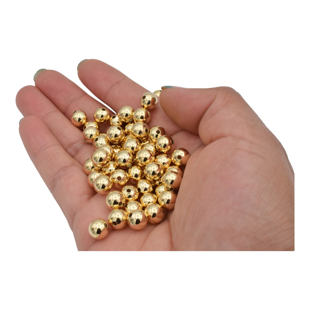 Gold Filled Alternative 14k Plain Beads: Durable Finish, 3mm-10mm Sizes | Base , Jewelry Making Essentials