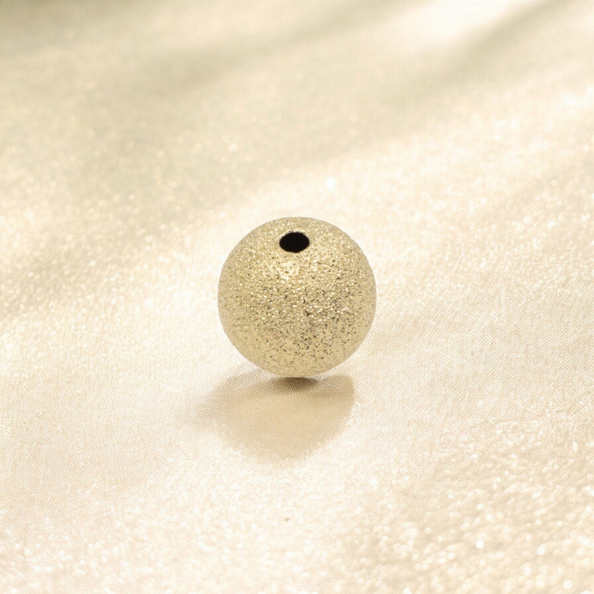 Gold Filled Alternative EP Stardust Beads - Jewelry Making Findings - Tarnish Resistant, Durable Gold Electroplated, Base