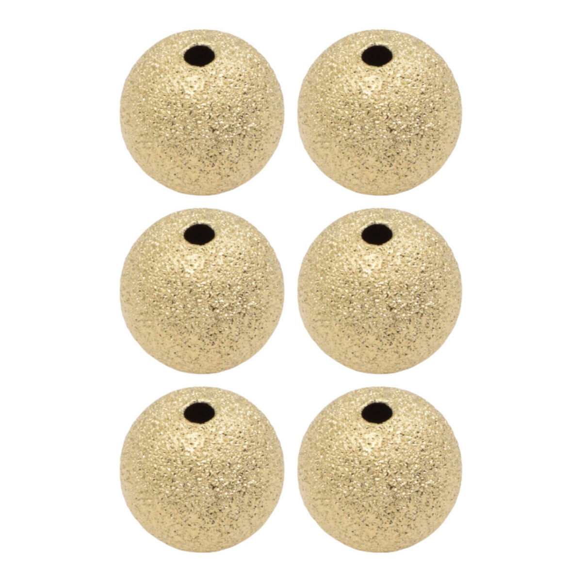 Gold Filled Alternative EP Stardust Beads - Jewelry Making Findings - Tarnish Resistant, Durable Gold Electroplated, Base