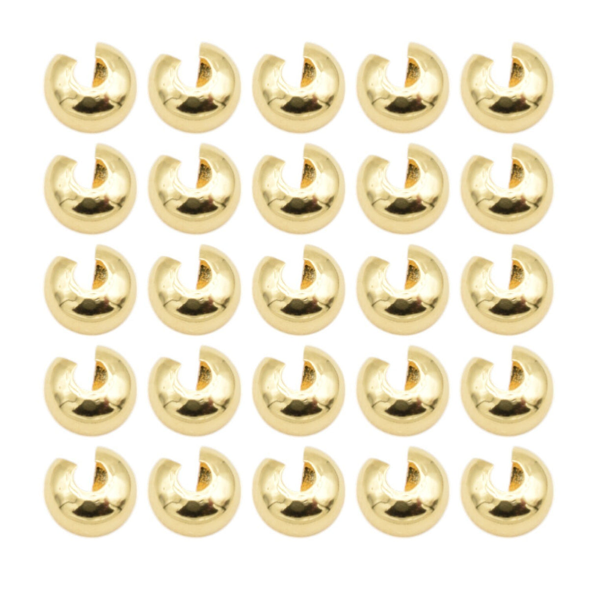 Gold filled Look,14k crimp cover  jewelry findings  Durable Finish 12pcs/pk jewelry making supplies - detail image 5
