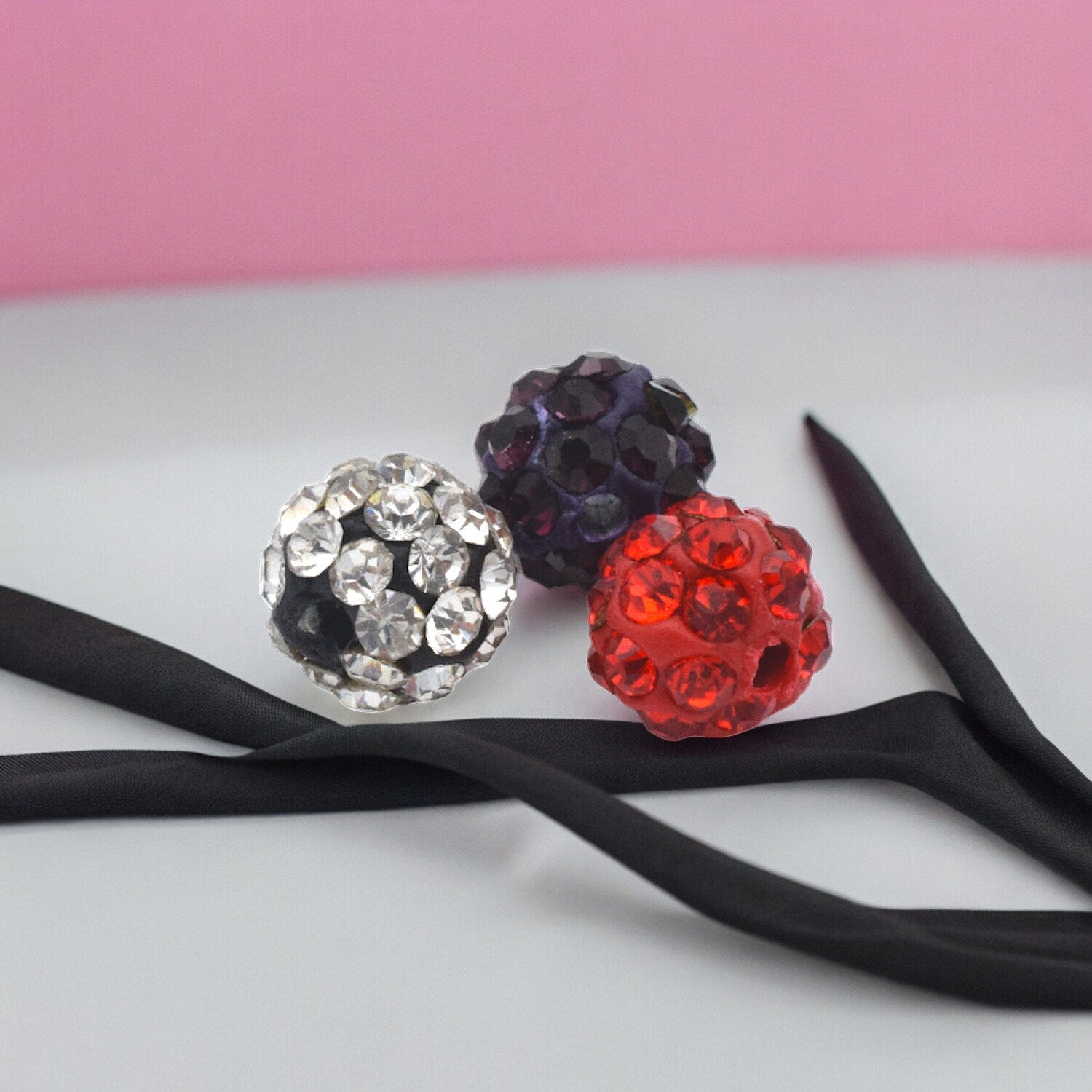 6mm Rhinestone Micro Pave Beads – Metal Clay Jewelry Making, Bracelet Crafting