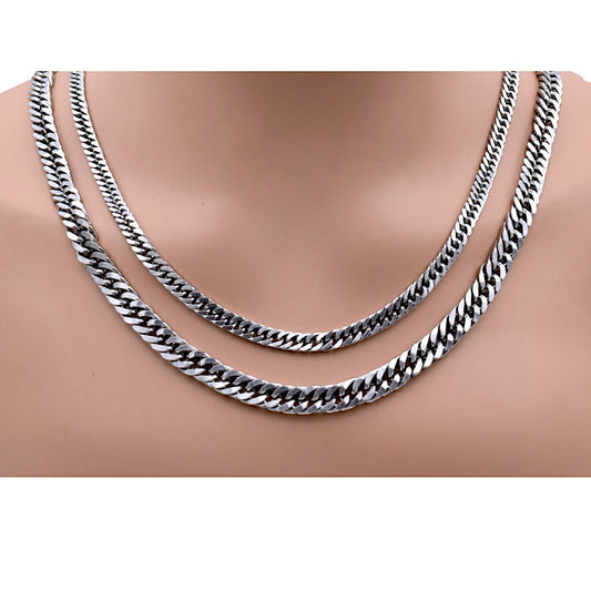 Stainless Steel Wheat Cuban Chain for jewelry making sizes 10mm and 8mm by yard jewelry making supplies