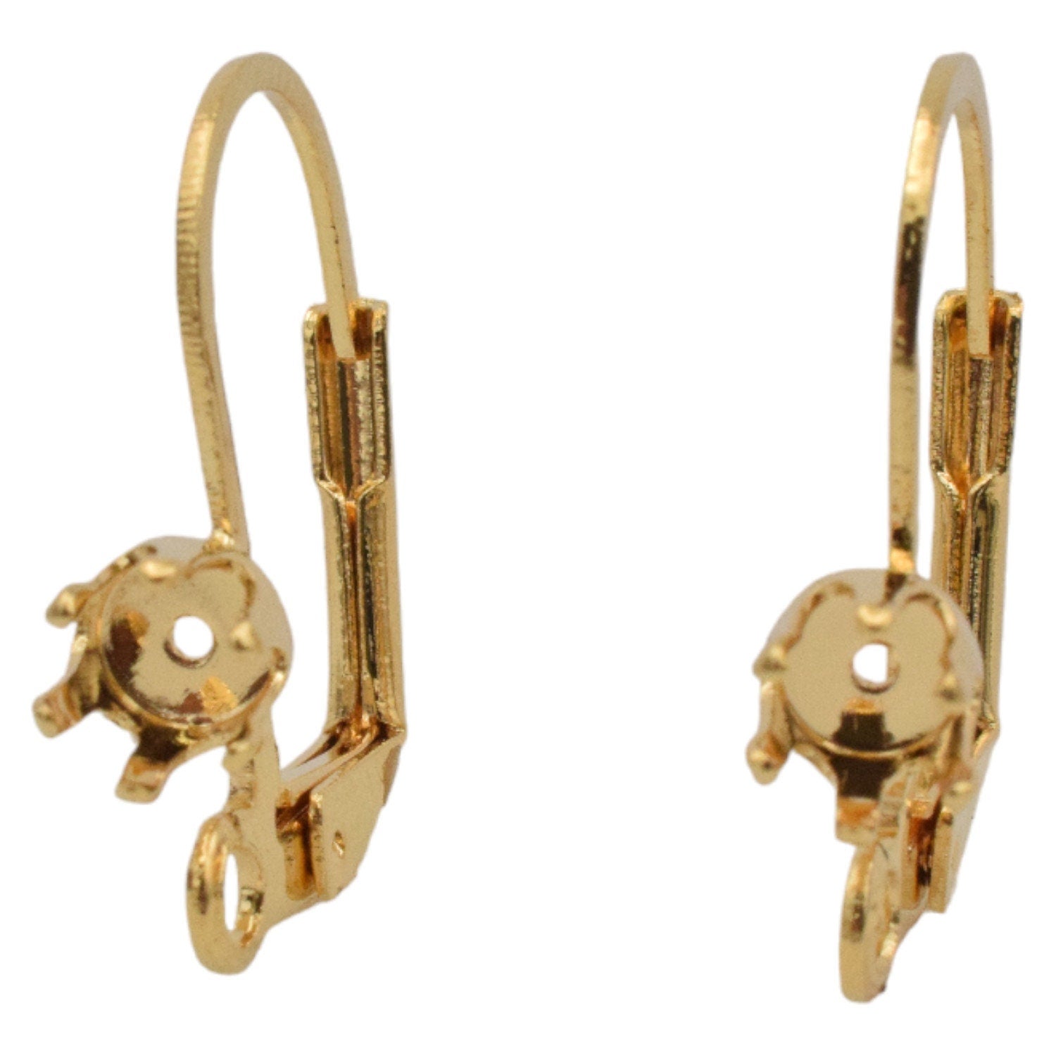 Lever Back Earring Hooks Jewelry Findings, Warm Gold Tone (Multiple Sizes, Secure Closure, Comfortable Wear)