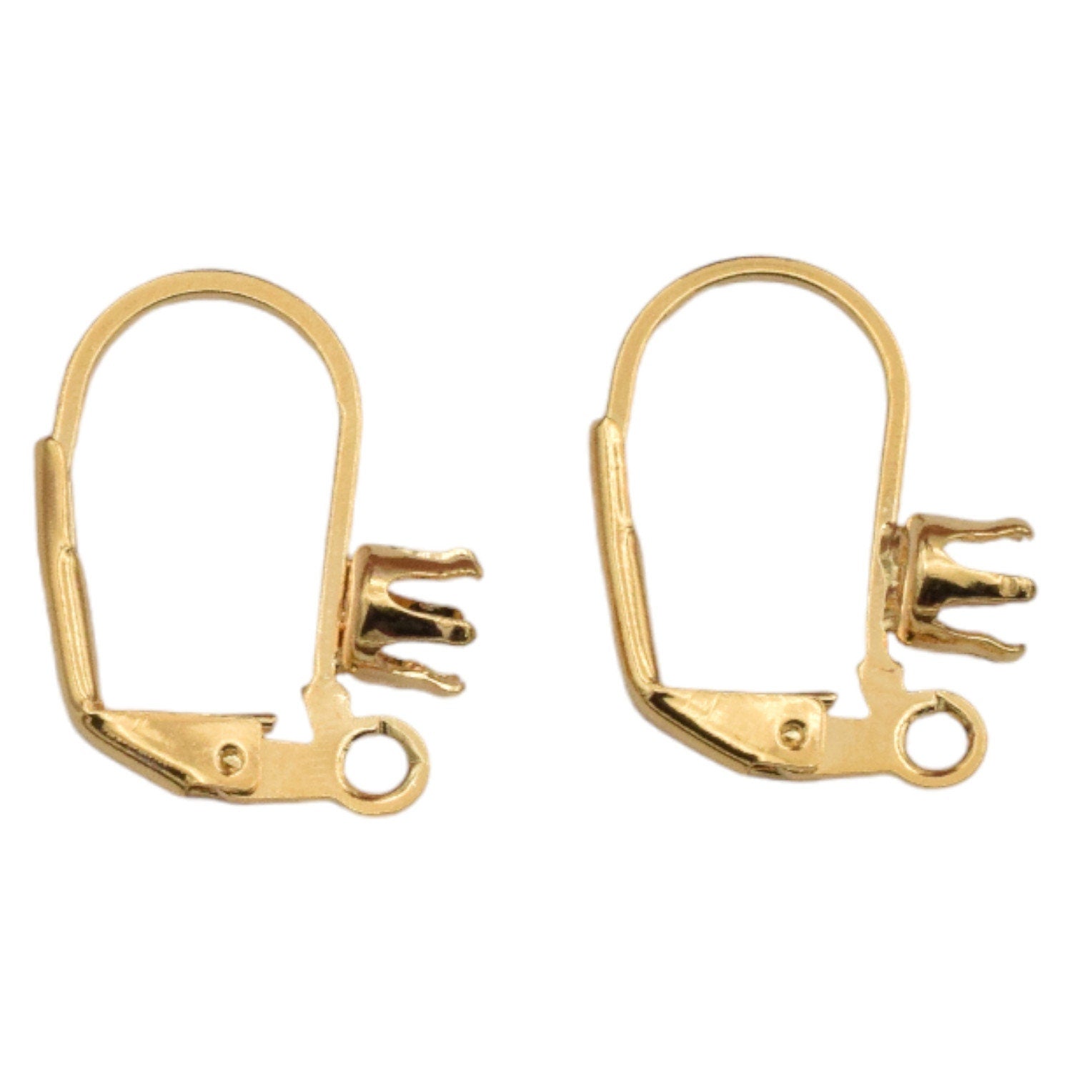 Lever Back Earring Hooks Jewelry Findings, Warm Gold Tone (Multiple Sizes, Secure Closure, Comfortable Wear)