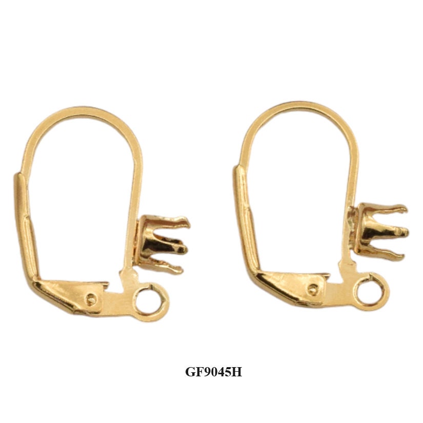 Lever Back Earring Hooks Jewelry Findings, Warm Gold Tone (Multiple Sizes, Secure Closure, Comfortable Wear)