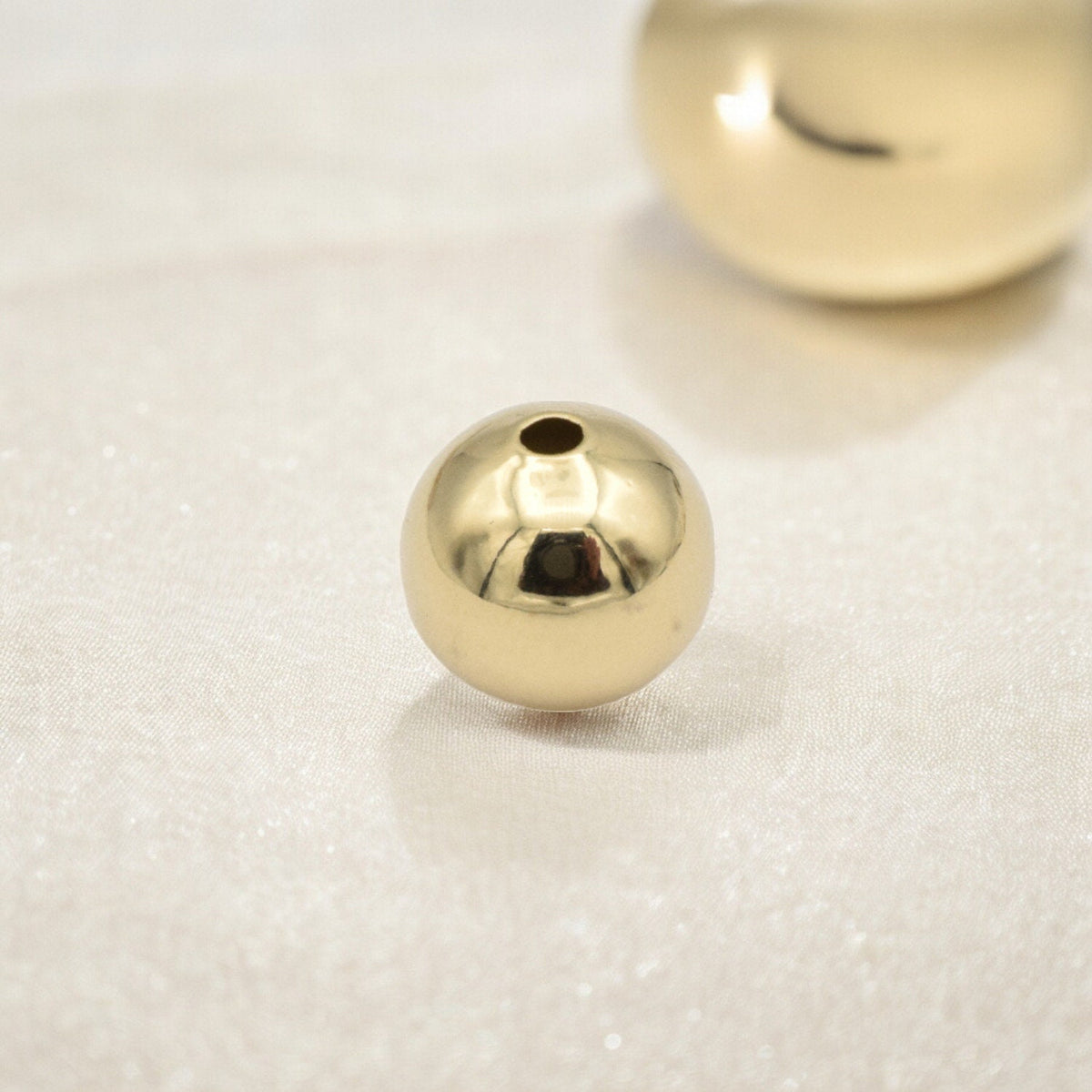 Gold Filled Alternative 14k Plain Beads: Durable Finish, 3mm-10mm Sizes | Base , Jewelry Making Essentials