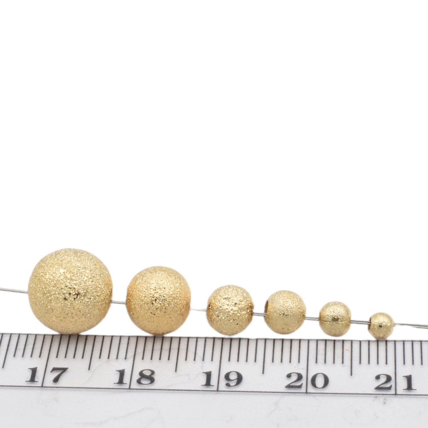 Gold Filled Alternative EP Stardust Beads - Jewelry Making Findings - Tarnish Resistant, Durable Gold Electroplated, Base