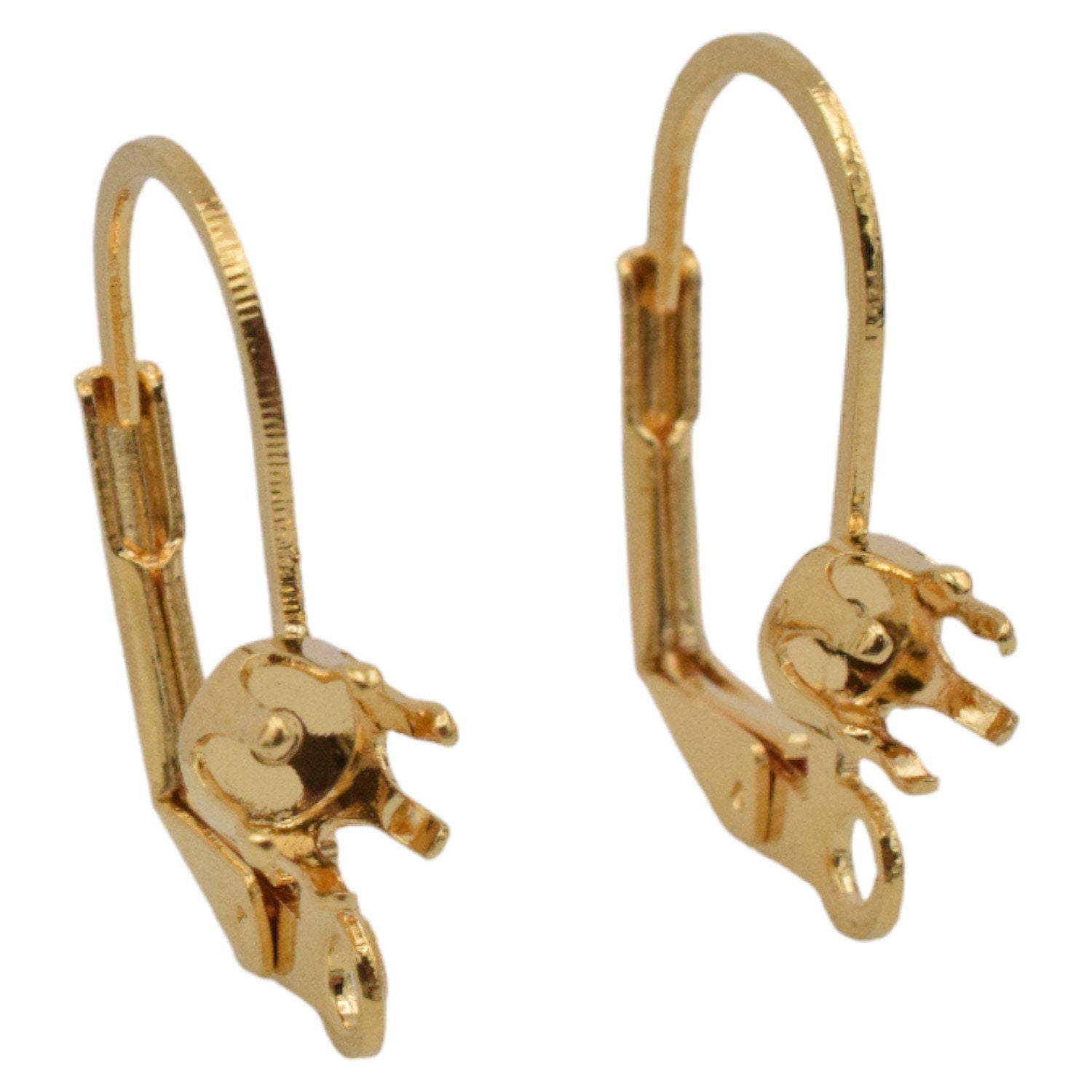 Lever Back Earring Hooks Jewelry Findings, Warm Gold Tone (Multiple Sizes, Secure Closure, Comfortable Wear)