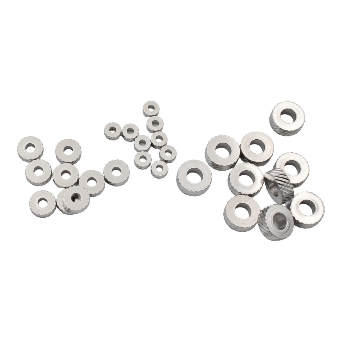 Stainless Steel Roundel spacer beads with diamond cut Diagonal cut for jewelry making 12pcs/pk jewelry making supplies - d...