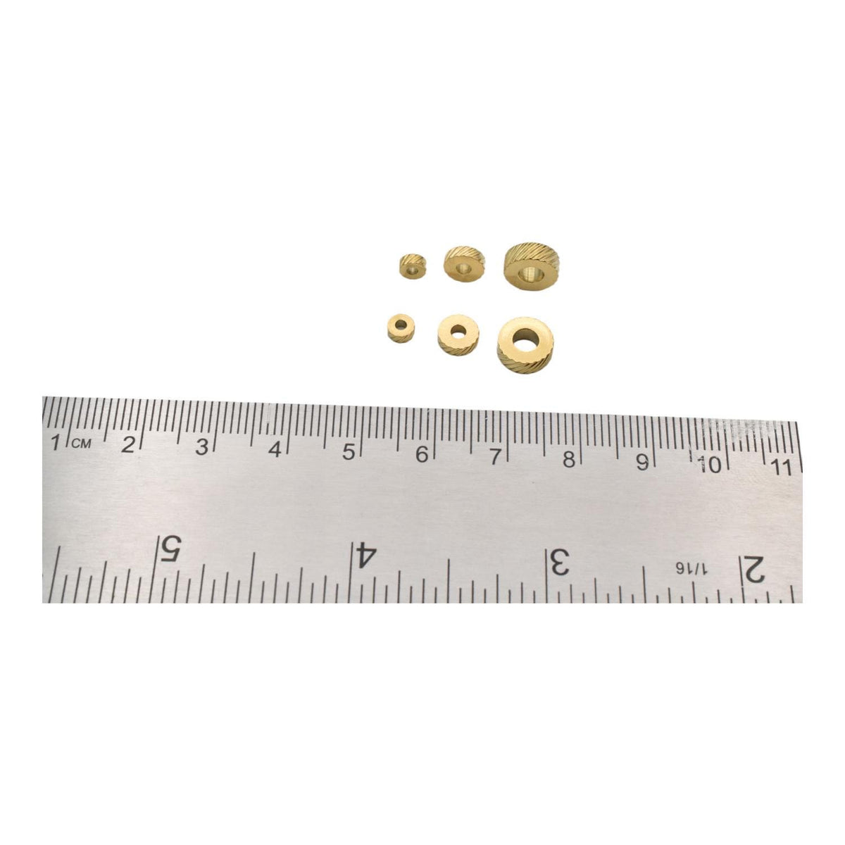 Diamond Cut Diagonal Spacer Beads - Roundel Shape Jewelry Components - Striped Edges, Stainless Steel, Craft Supplies 12 PCs/Bag