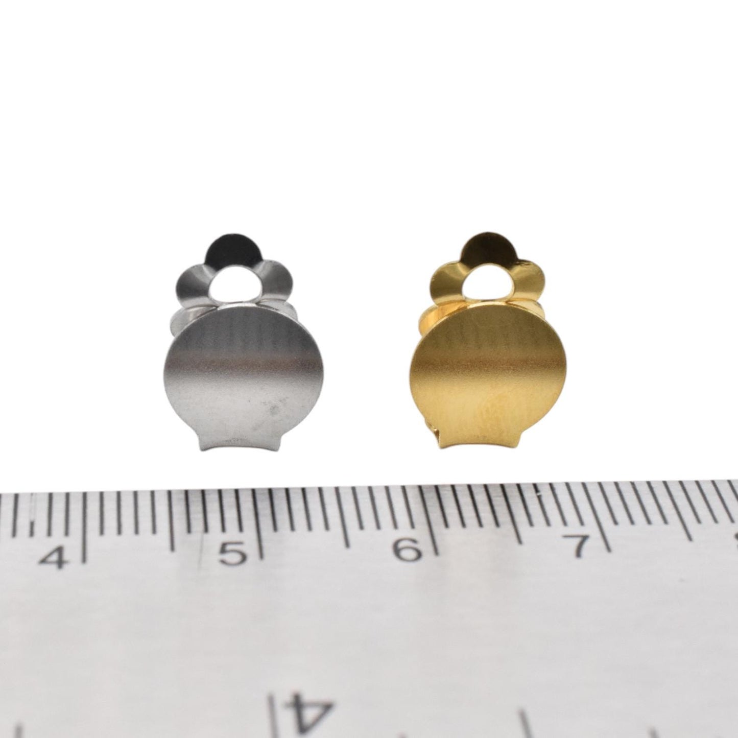 Stainless Steel Clip On Earrings: Hypoallergenic 10mm Findings, Classic Comfort Fit | Jewelry Making Base, Lightweight, Durable | 6 Pairs