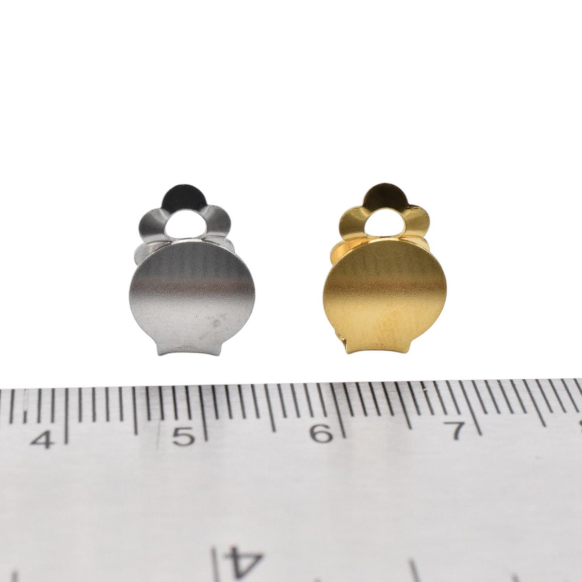 Stainless Steel Clip On Earrings: Hypoallergenic 10mm Findings, Classic Comfort Fit | Jewelry Making Base, Lightweight, Durable | 6 Pairs