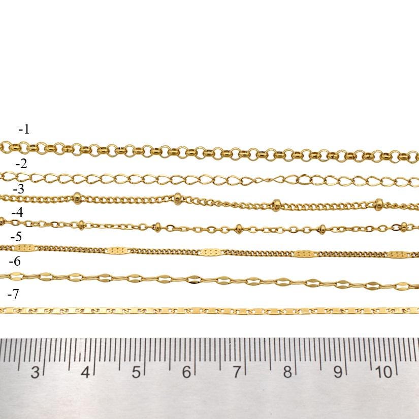Dainty Gold Plated Chain Material: Refined Smooth Links, Rust Resistant (2-3mm Width, Stainless Steel, Jewelry Craft)